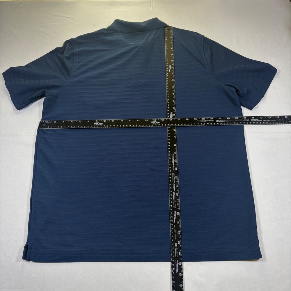 Croft & Barrow Performance Polo Shirt Mens XL Blue Short Sleeve Pocket Golf 0139 - Picture 7 of 8